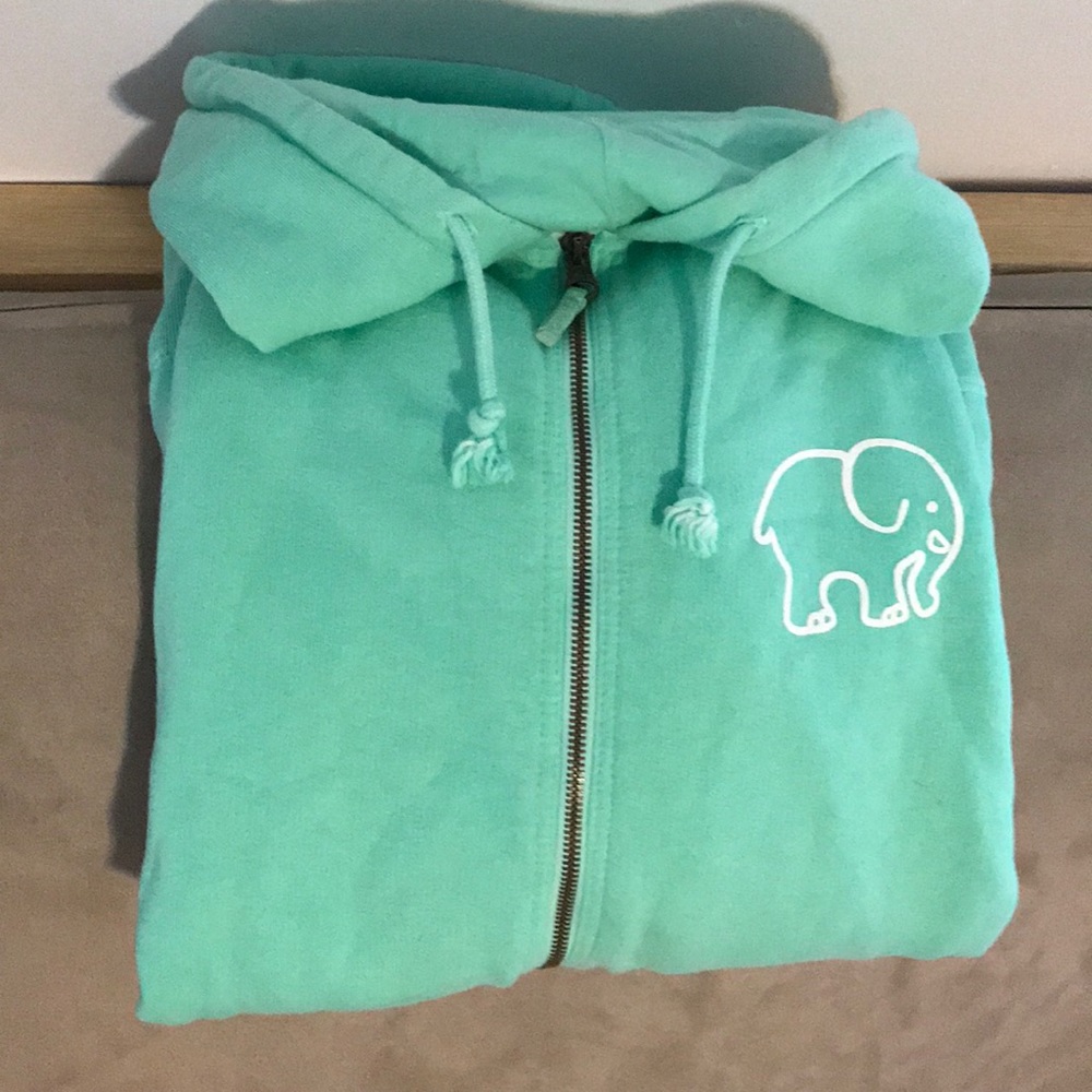 Ivory Ella zip-up hoodie